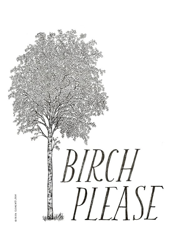 Image of Birch Please / Mini Print
