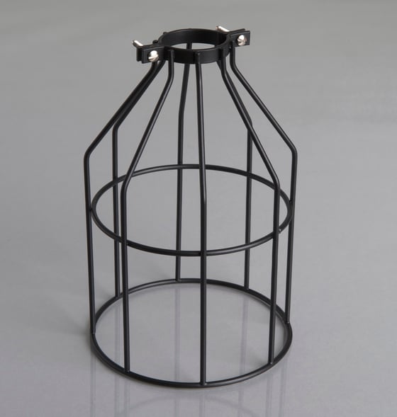 Image of Vintage Black Metal Cage Guard.