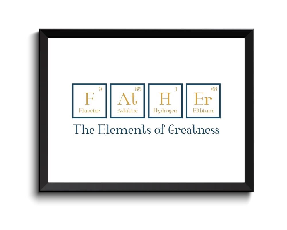 Download Small Moments — Father - Periodic Table print