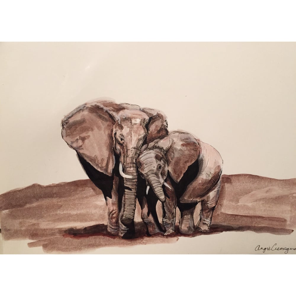 Image of Elephant Embrace