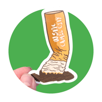 Image 1 of Camel City Cigarette Butt Sticker