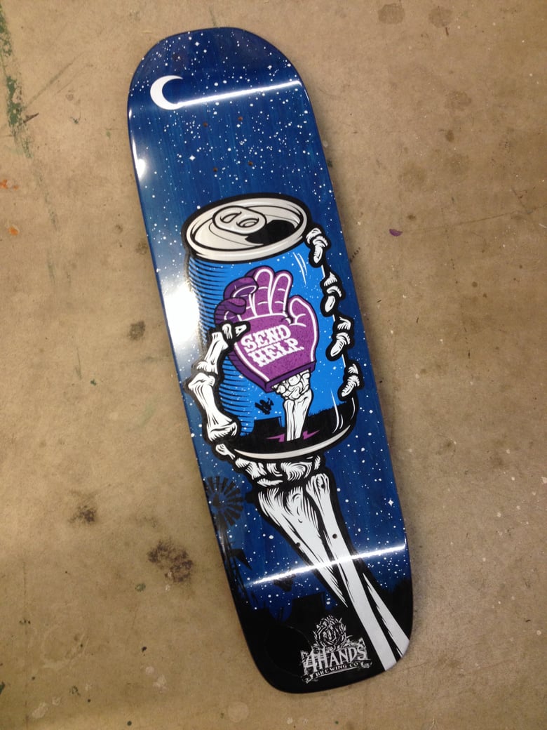 Image of SEND HELP X 4 HANDS collab board...