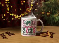 Image 1 of 2025 Family Christmas Pink design Mugs