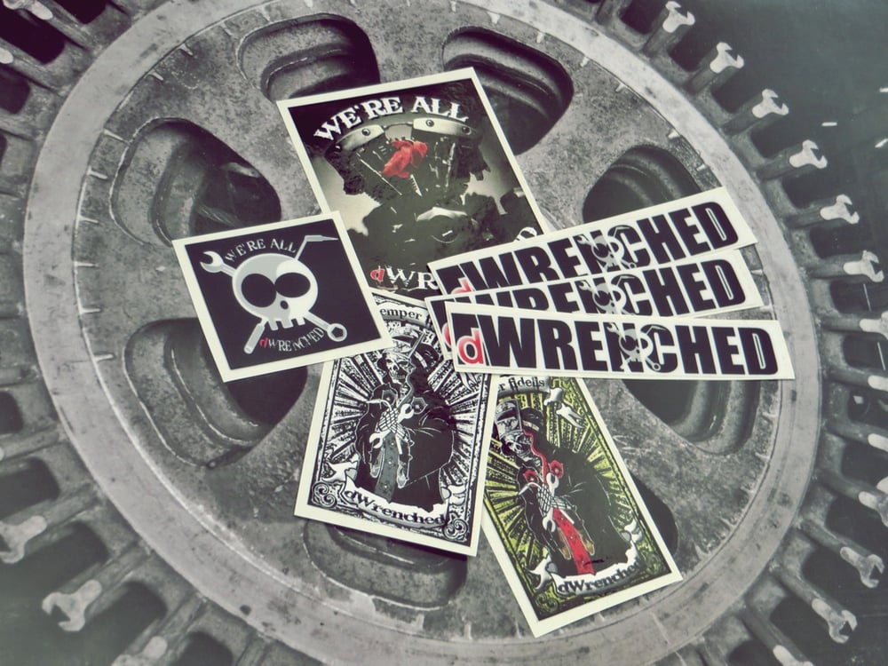 Image of dWrenched sticker set