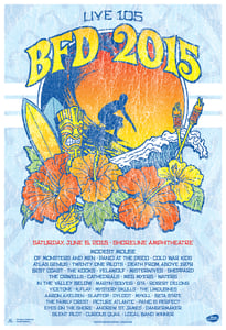 Image of Live 105 BFD 2015 Poster