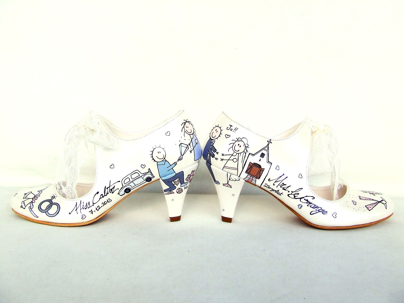 personalized wedding shoes