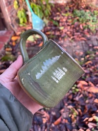 Image 3 of 340ml Green mug