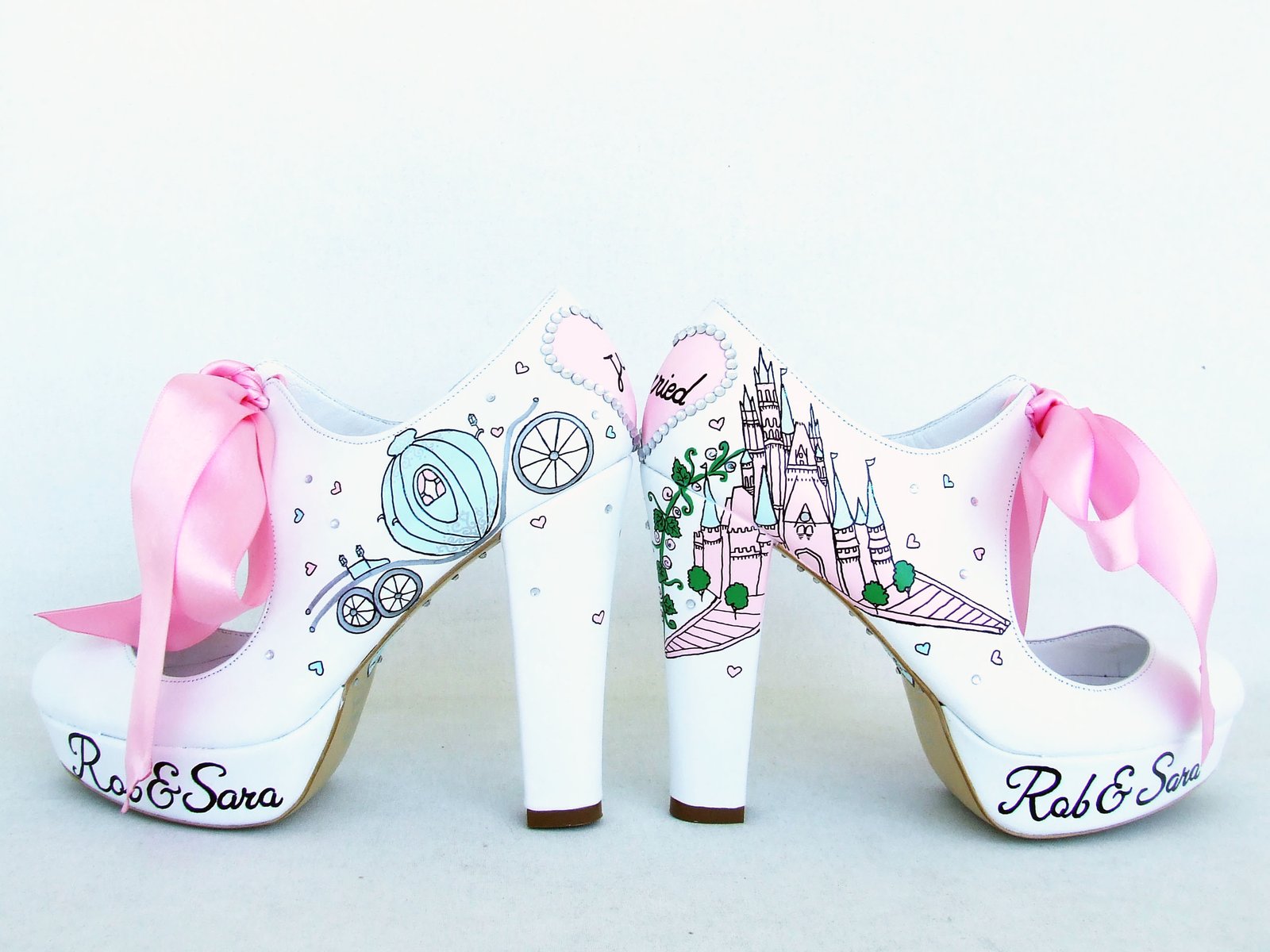 personalized bridal shoes