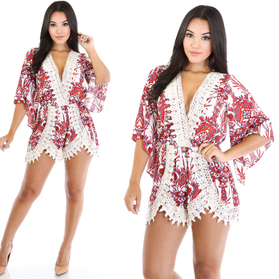 Image of Floral Breeze Romper