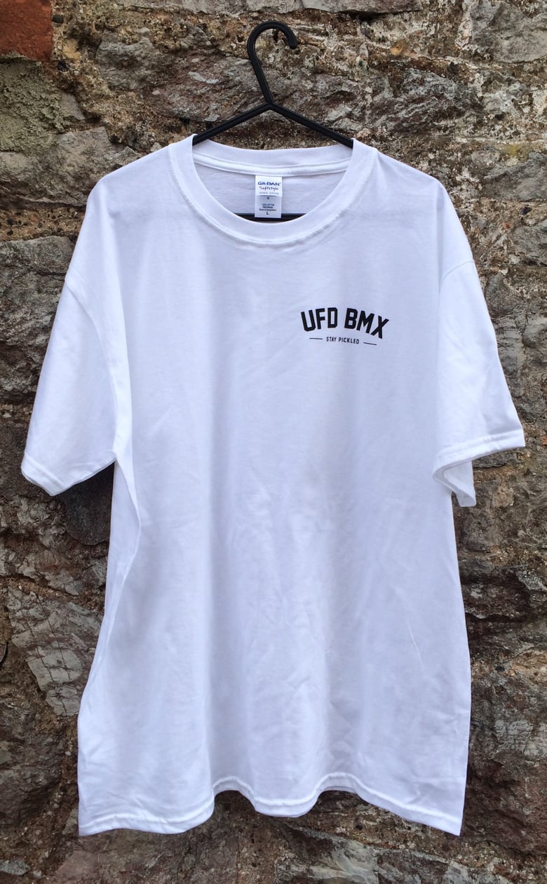 Image of UFD BMX 'Stay Pickled' T-Shirt - White
