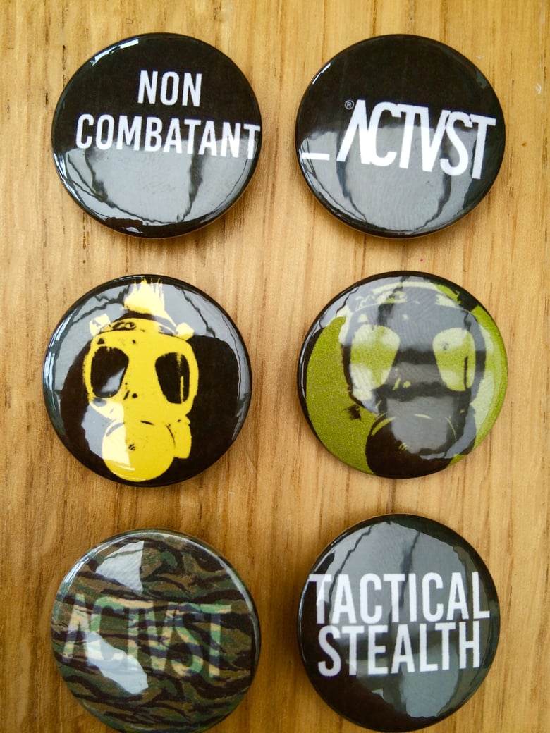 Image of ACTVST Pin Badges (pack of 3)