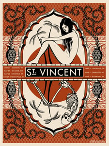 Image of St. Vincent Summer Tour Poster