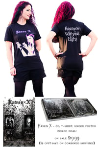 Image of Raven X - CD/T-Shirt/Poster Package