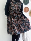 Preorder Blue Floral Corduroy Tunic Dress with Free Postage 