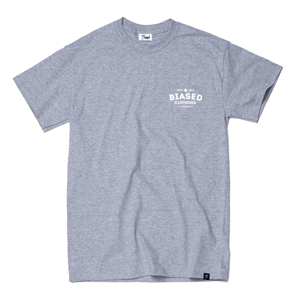 Image of Grey Heather Chest Print Tee