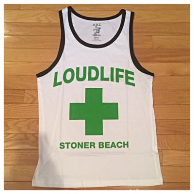 Image of "Stoner Beach" Tank (white)