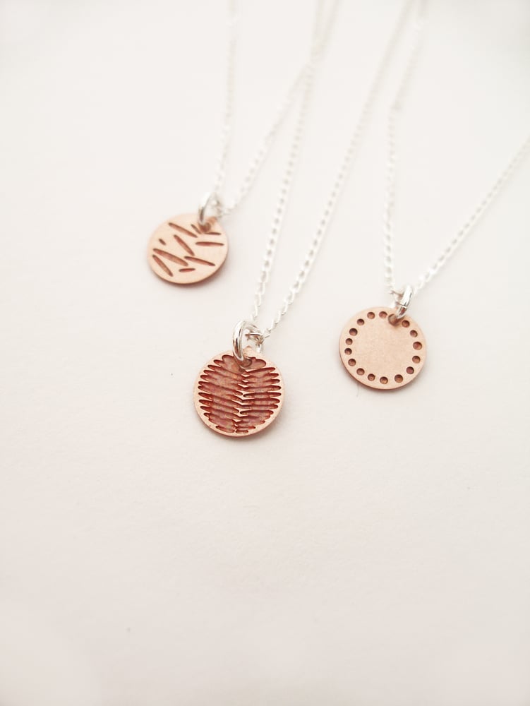 Image of DOT NECKLACE: BLOSSOM (COPPER)