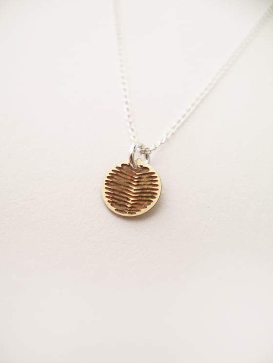 Image of DOT NECKLACE: WATTLE (BRASS)