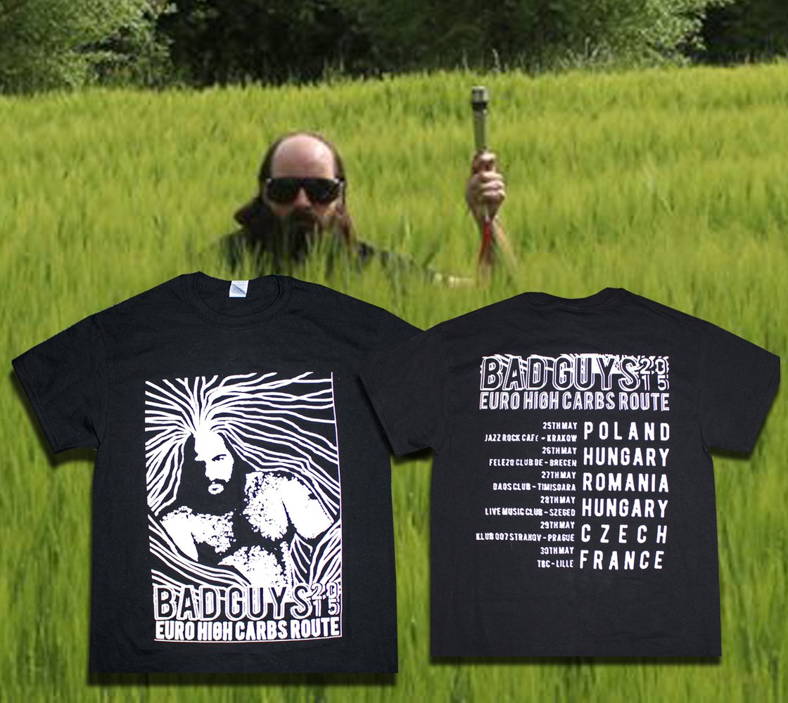 Image of BAD GUYNAECOLOGY - EURO HIGH CARBS ROUTE T-SHIRT. SOLD OUT