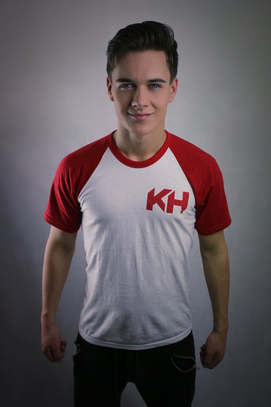 Image of 'KH' White and Red T-shirt 