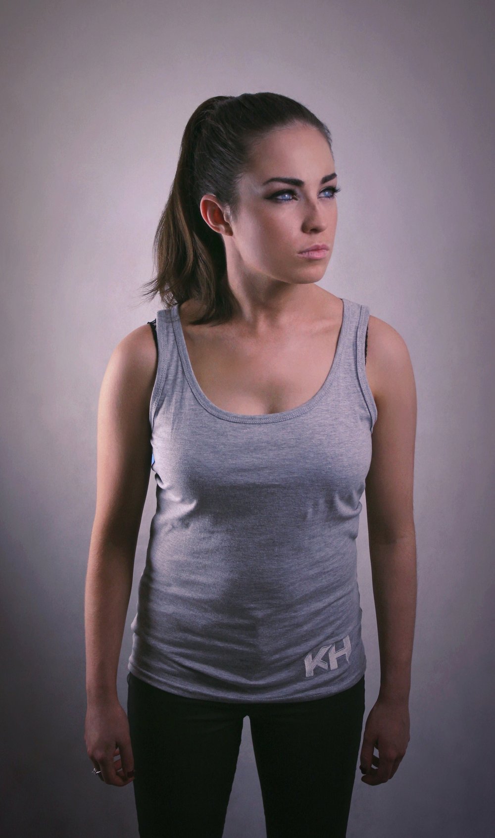 Image of 'KH' Womens Grey Tank Top