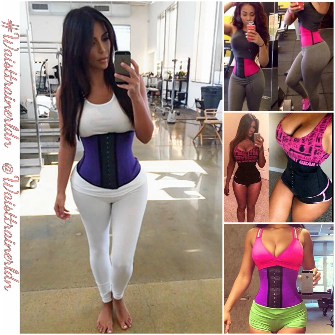 Image of 'The fashionista one' Latex Sports Corset workout Waist Trainer Faja