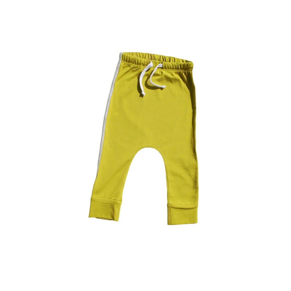 Image of golden olive pants