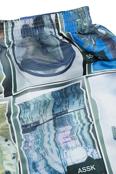 Image of WARPED COLLAGE Shorts - Colour