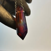 Image 4 of Crystal Pendant 1 - Amber Purple 