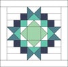 North Star Mini Quilt #116, PDF