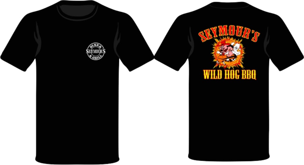 Image of Seymour's Wild Hog BBQ T-Shirt