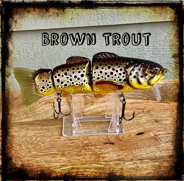 Image of Mattlures Mini Meat Head — Brown Trout 