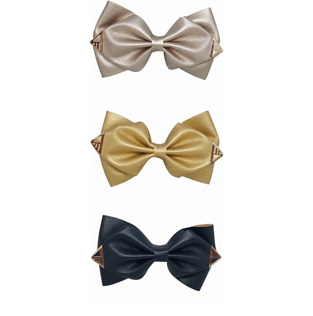 Image of |||| IN STOCK |||| Super Luxe Range Leather Hair Bow