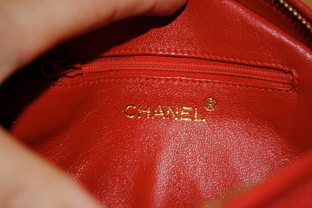 Image of Vintage Chanel Quilted Satin Clutch 
