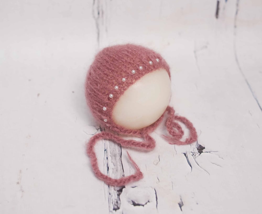 Image of Mohair Pearl Bonnet