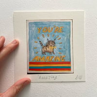 Image 7 of Small square art print ‘Amazing’ 