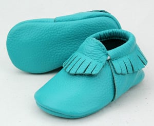 Image of Tiffany Blue - Genuine Leather Moccasins