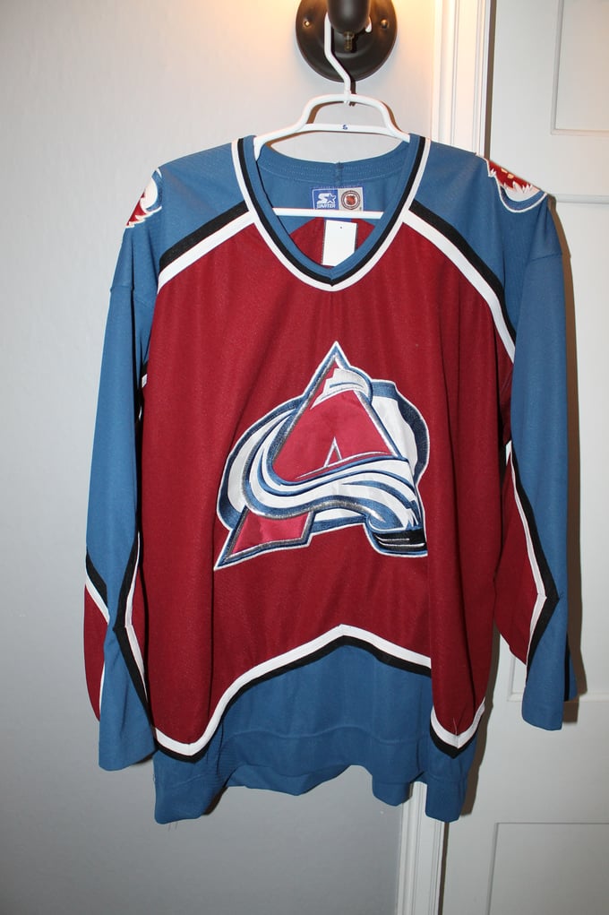 Image of Vintage Colorado Avalanche Starter Jersey- XL