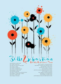 Image 1 of Blue Belle & Sebastian 2015 Tour Poster