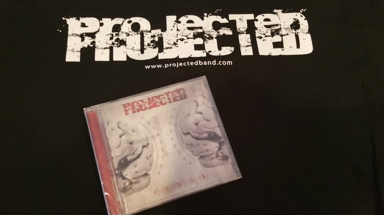 Image of Projected Tee and CD  