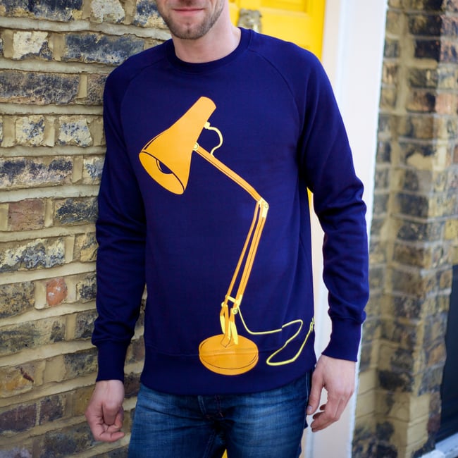 S,XL Lamp sweatshirt in navy