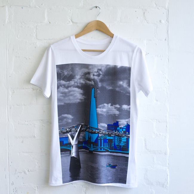 S,XL,XXL 'The Shard' t-shirt white