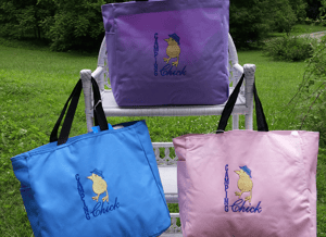 Camping Chick tote bag