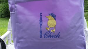 Camping Chick tote bag