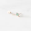 Dewy Orchid Emerald Earring