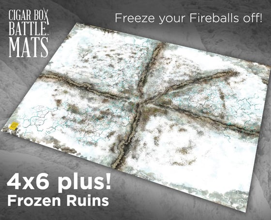Image of Frozen Ruins -- 4'x6' plus -- #200
