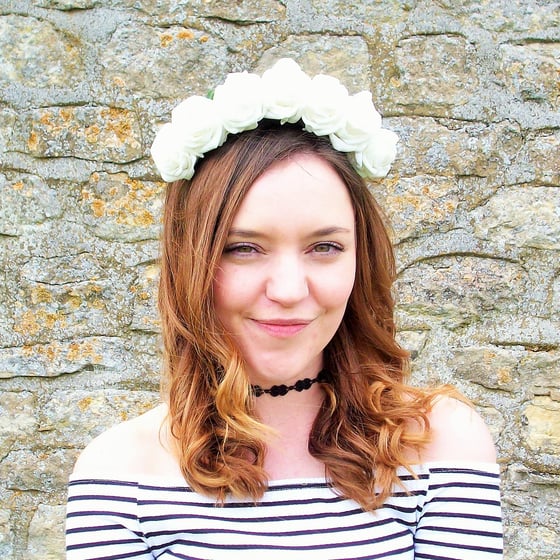 Image of Althea Rose Headband (White)