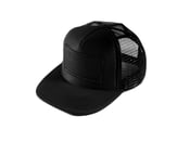Image of "SpeedCorps" Trucker Hat, Black/Black (P1B-T0518)
