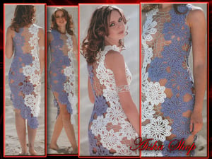 Image of Crochet Patterns eBook Irish Lace Dresses Wedding Diagram FREE SHIPPING - JMDIG