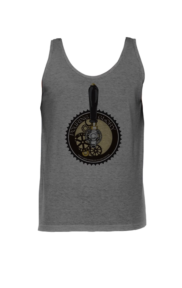 Image of Unisex Athletic Grey Blend Tank Top - Pour Design